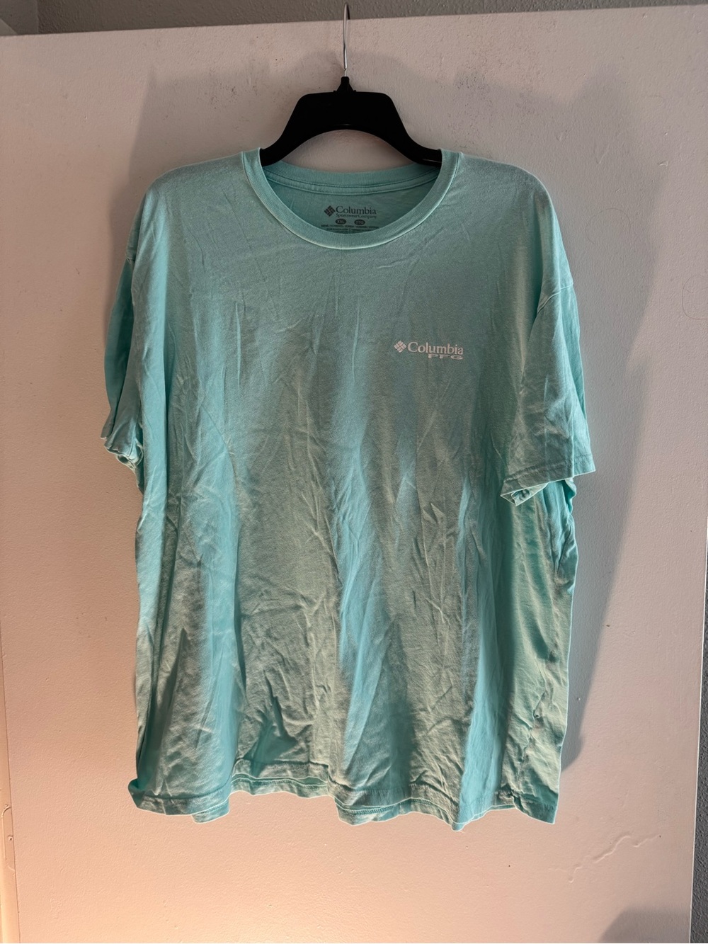 Columbia Men's Short Sleeve Tee - Mint Green Size XXL